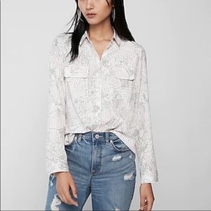 Express City Shirt Portofino Blouse